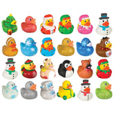 Rubber Ducky Christmas Advent Calendar Set For Kids - Assorted